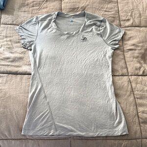 Gray Odlo Women's Athletic Top